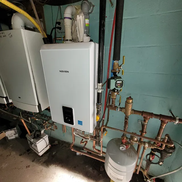 navien heat and hot water swap