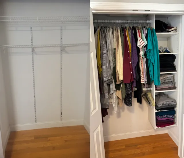 Smart Closet Redesign: Transforming closets in a clients new home.
