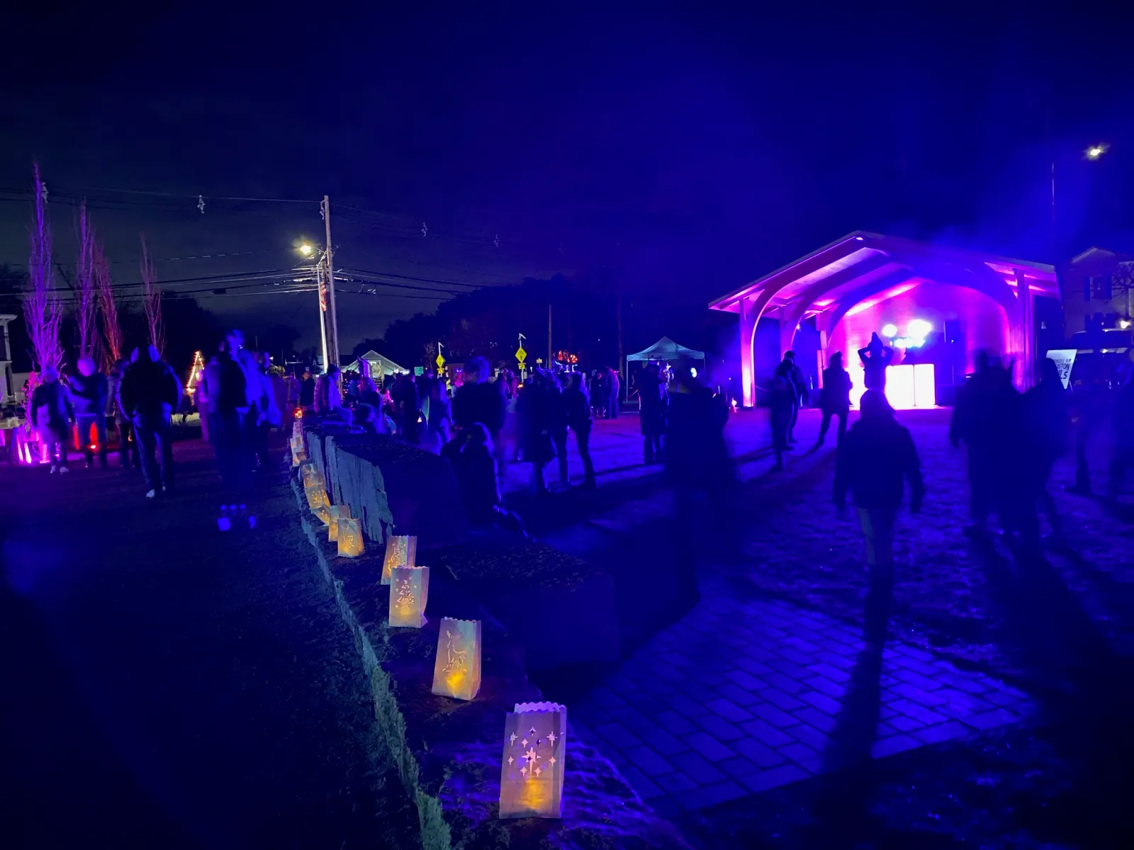 Blair Square Park during First Night Festivities