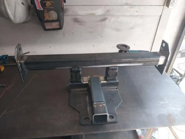 Custom-fabricated steel bracket for marine or industrial use, crafted on-site by Warrior Welding LLC