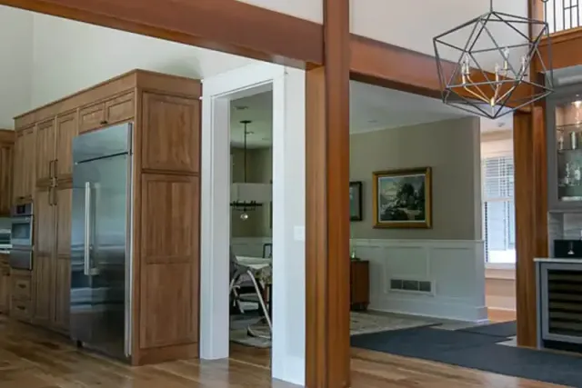 A traditional kitchen in a historic Fairfield CT home.