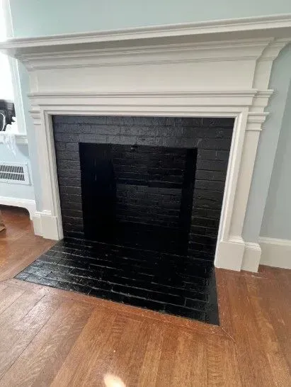 after photo of a fireplace