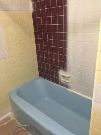 tub tile before