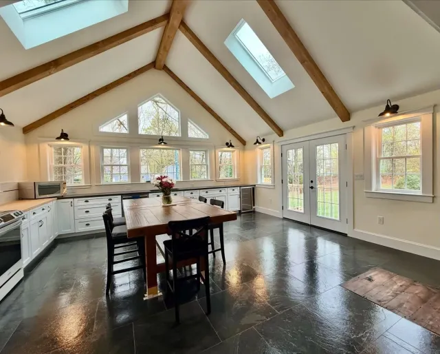 Built to feel like it&rsquo;s always been here.

We replaced a small, outdated kitchen with a space that finally matches the character of this antique Medway home.

A 20&times;20 addition off the living room made it all possible...and even through hi