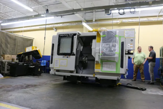 A CNC machine that was rigged by Sullivan Industrial Services