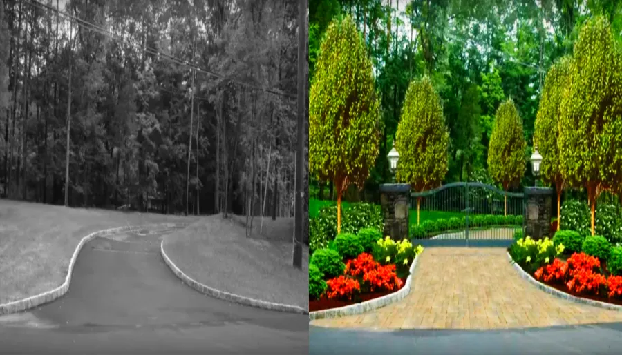 Black and white before
