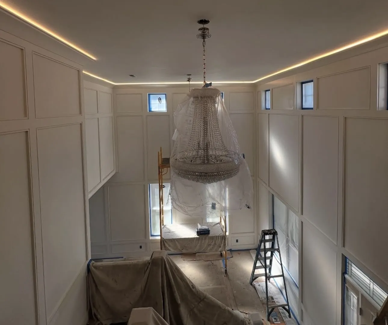 Interior painting of living room by EMC Painting Group
