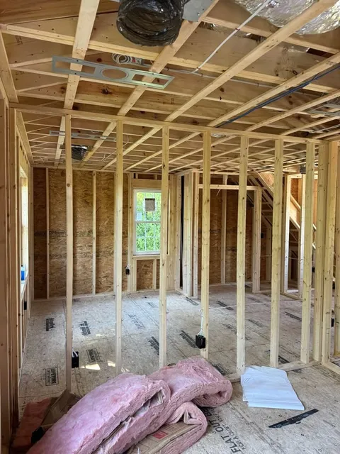 Rutland,ma new bedrooms additions with office above garage rough wired.