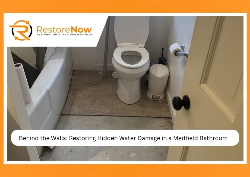Restoring Hidden Water Damage in a Medfield Bathroom