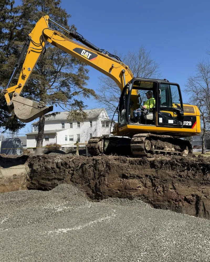 Foundation excavation for residential ADU construction