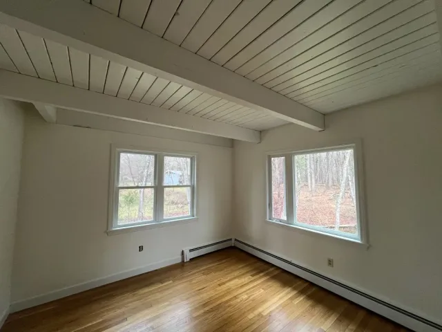 Completed bright interior with painted ceiling details by Gallagher Painting