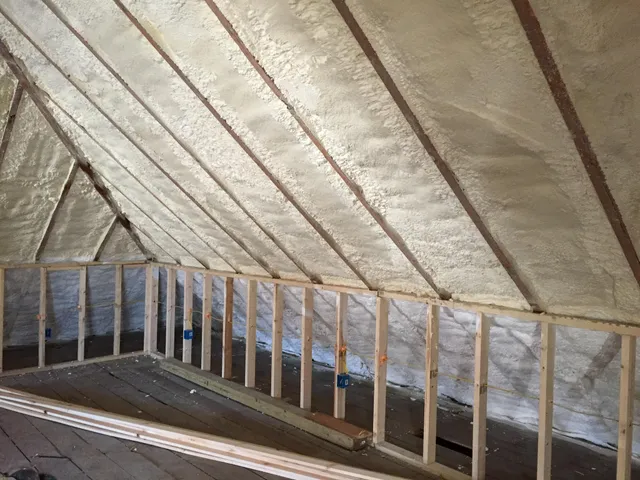 Southern Maine Spray Insulation work photo