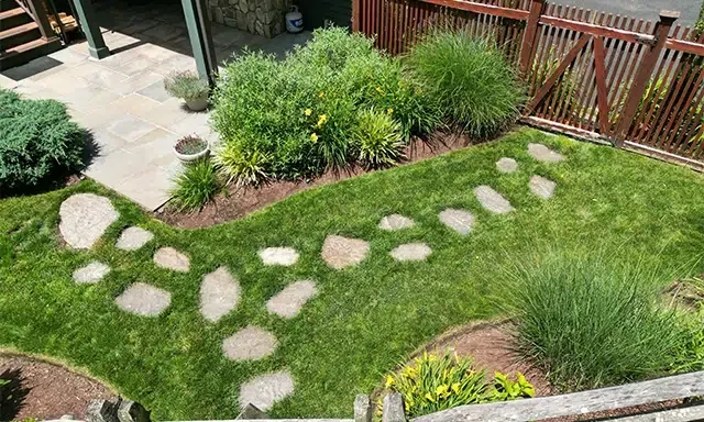 Beautifully landscaped backyard | landscaping services in Trumbull