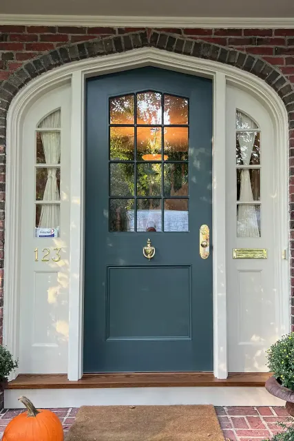 Door Replacement In Boston for this beautiful hand crafted entry way featuring side lights.