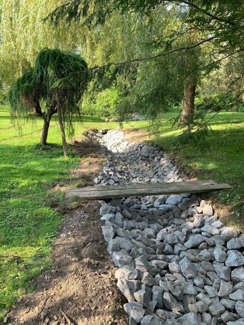 Vernal stream run off