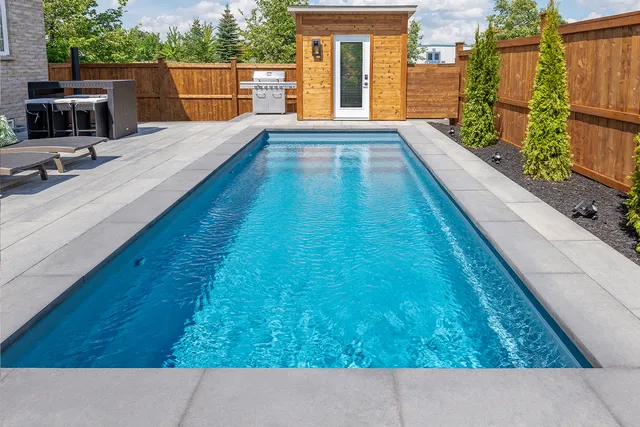 Beautiful in-ground pool by Sebago Lake Pools