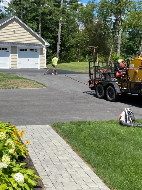 Precision Sealcoating and Line Striping work photo