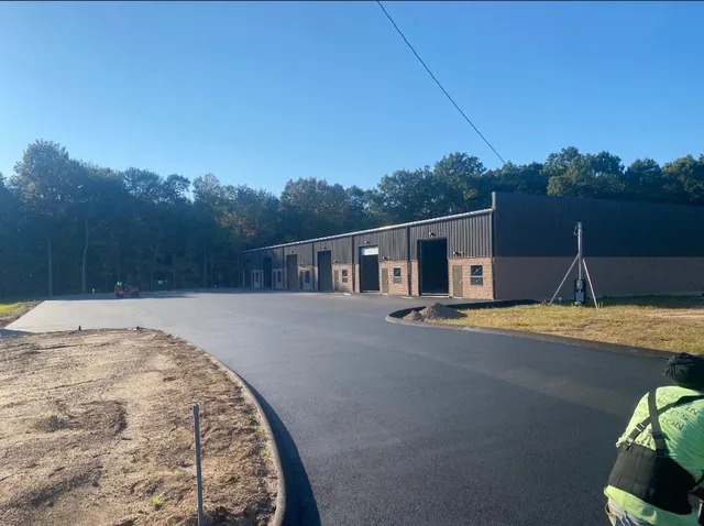 Commercial garage asphalt paving