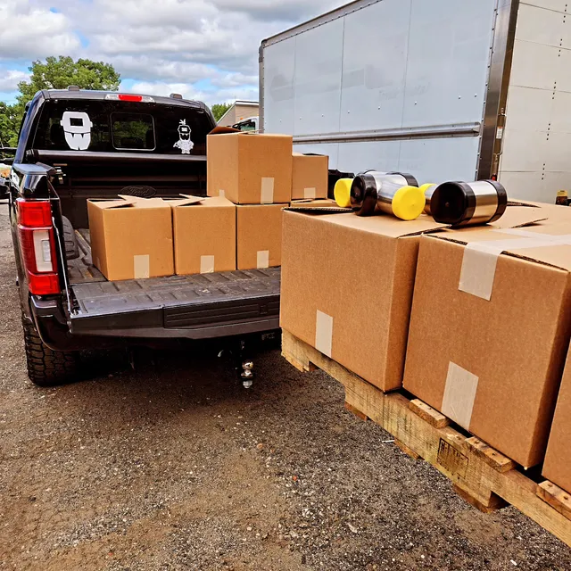 Boxes of sanitary stainless T valves to weld up this week! #stainless #stainlesssteel #sanitarystainless #madeinusa #gtaw #welding #millerwelders #tig #tigwelding