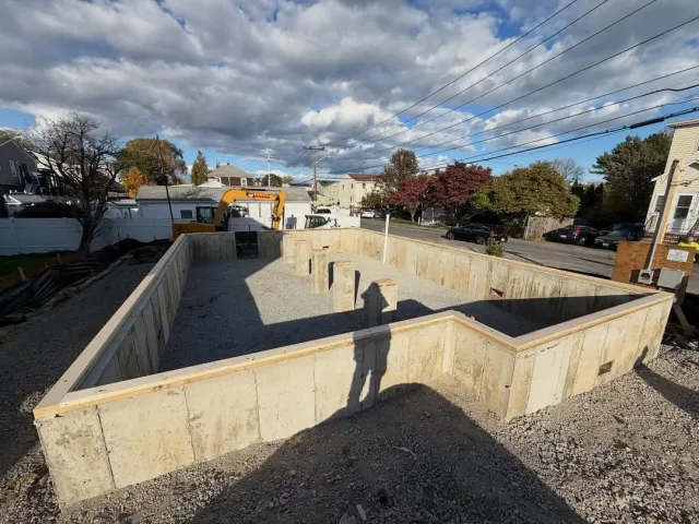 Concrete foundation work by Sasso Construction