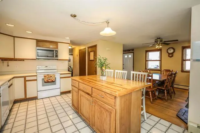 Interior remodel in progress with new cabinetry and flooring