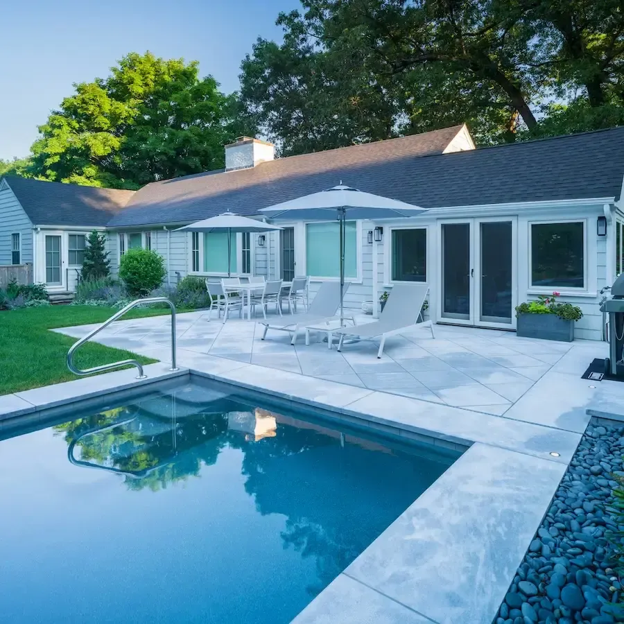 landscape design pool area massachusetts