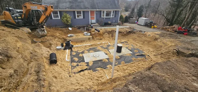 Down cape construction work photo