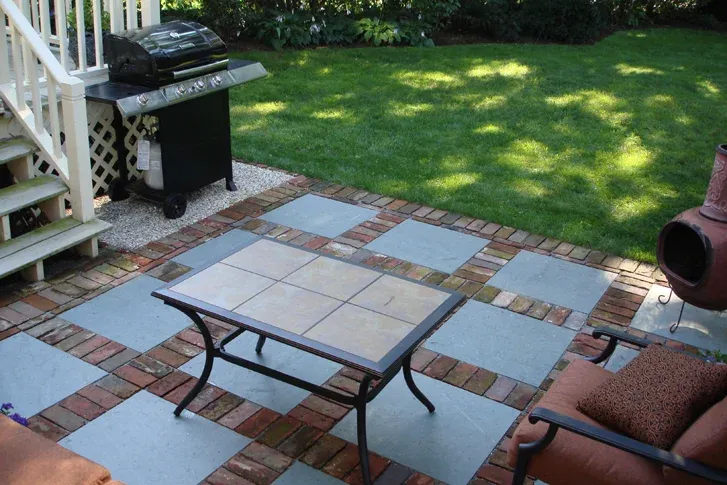 Brick & Slate Patio