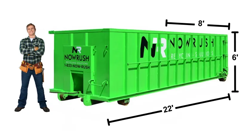 30 yard roll-off dumpster for rent here in atkinson nh