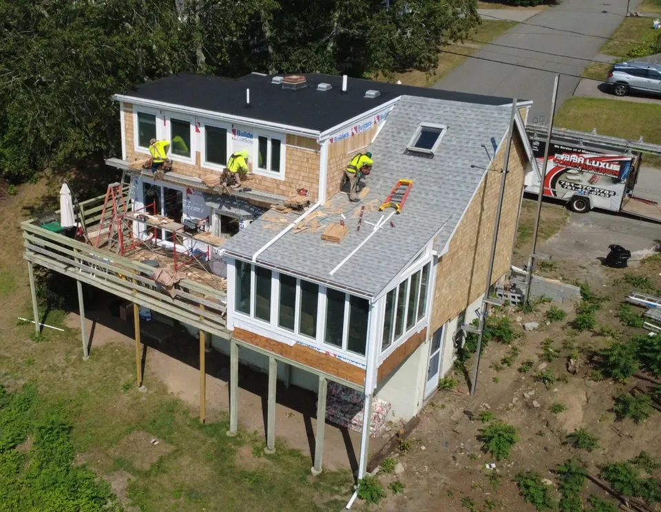 Home addition project in Marshfield, MA by Luxus Construction