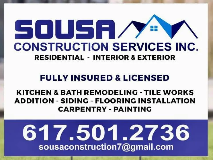 Sousa Construction Services Inc. job sign