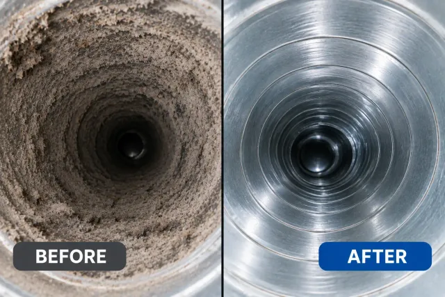 work photo from reliableheatingandairductcleaning.com