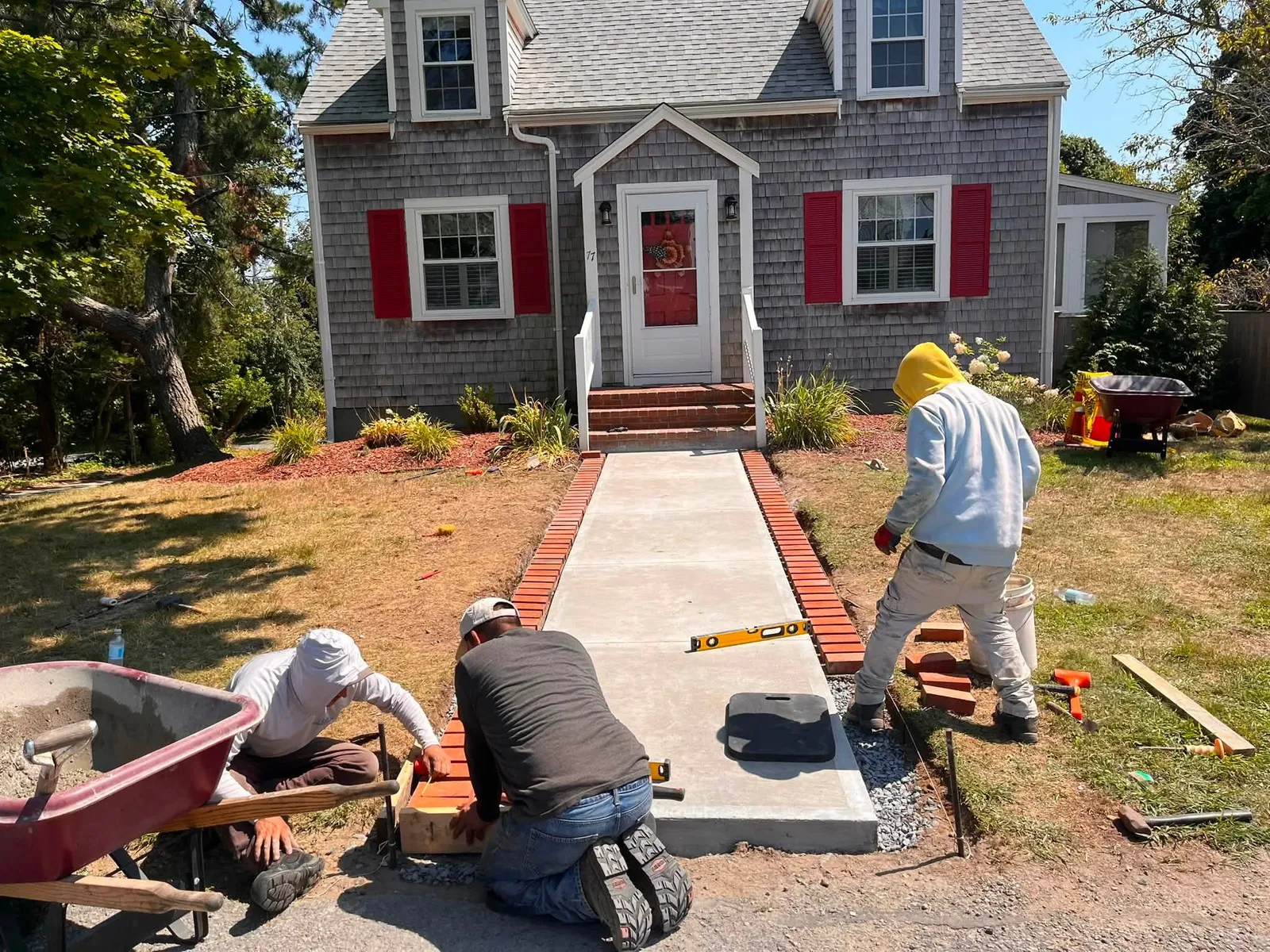 DB Landscape Construction crew on a project site