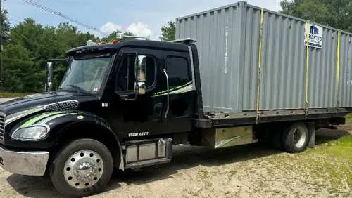 A 20ft storage container at an offsite location