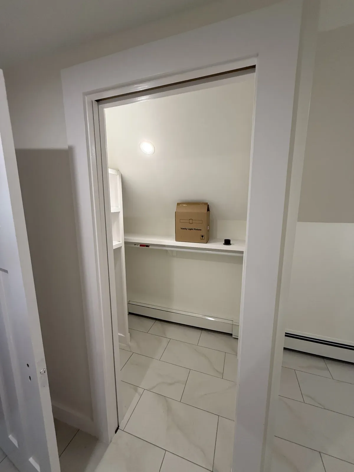 Finished bathroom and tile work after renovation in Wayland Massachusetts