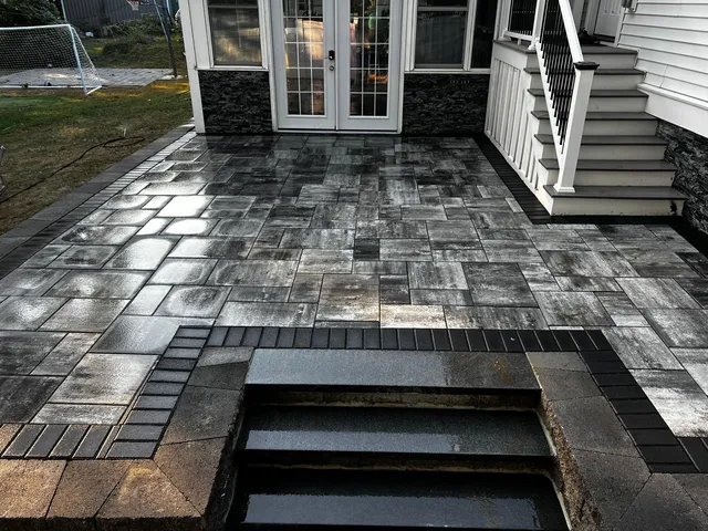 Green lush landscape construction Rockland work photo