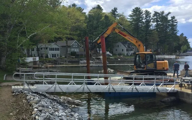 big lake marine construction work photo