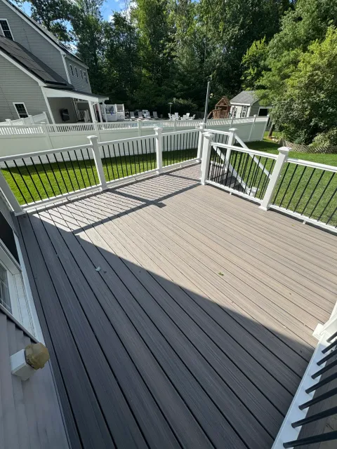 Dark composite deck