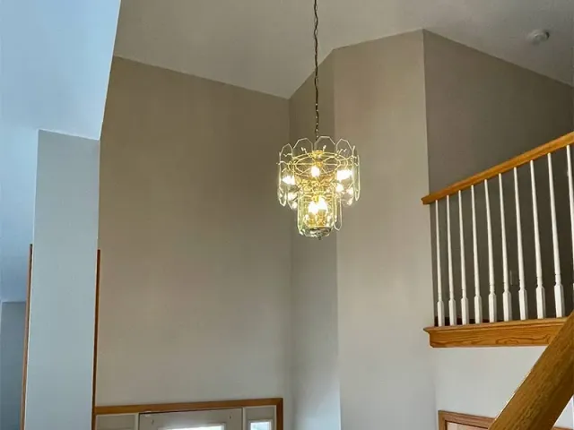 Professional painted the living space of the property