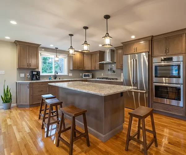Home remodeling project in Billerica MA showcasing quality craftsmanship, custom finishes, and professional renovation services