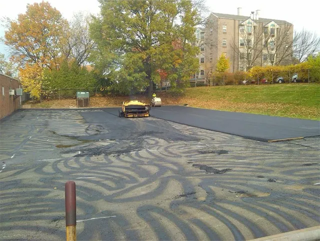 Parking lot paving.
