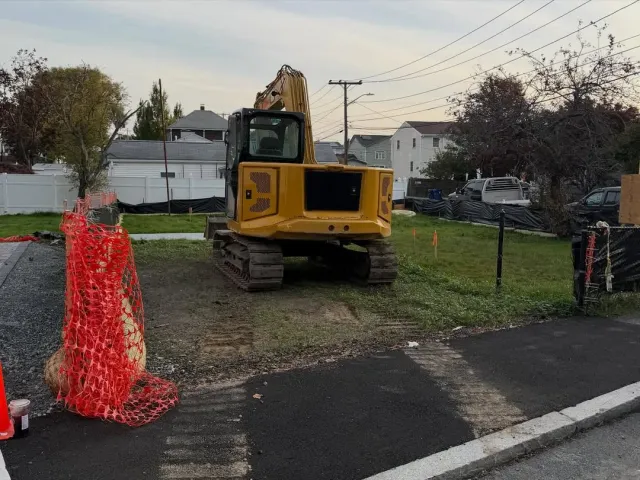 Residential site before excavation and grading