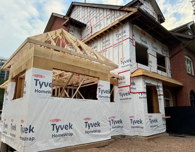 New build, wrapped & windowed — Reno Art Construction project