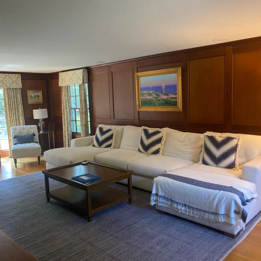 Freshly cleaned living room after Sentinel deep clean service