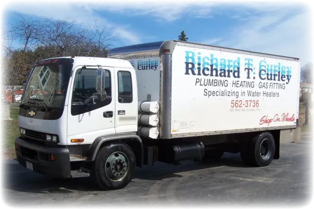 Richard T. Curley Plumbing & Heating fully stocked Shop on Wheels service truck serving Hudson, MA and the MetroWest area