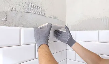 Tile installation