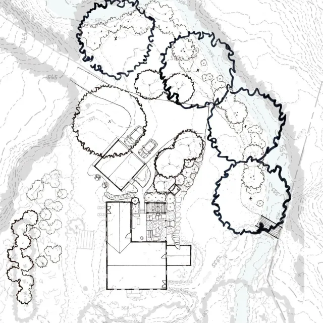 Shelburne Falls, MA site design, alternative #2