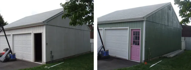 Before & After Garage Painting
