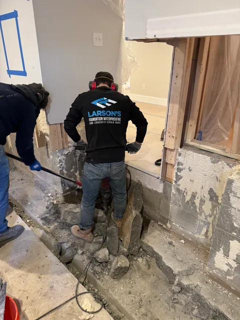 Larson's Foundation Waterproofing LLC work photo