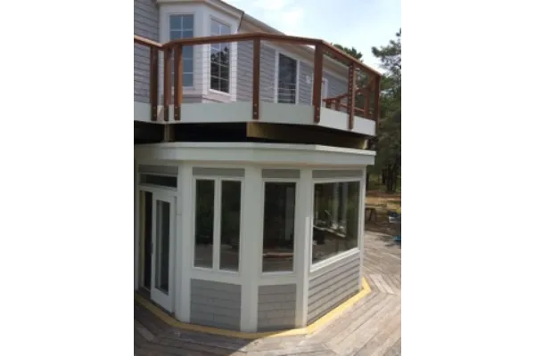 Exterior trim, siding and deck